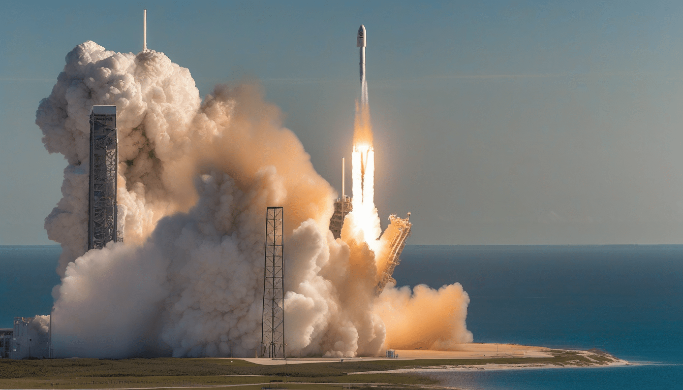 SpaceX Marks 100th Launch of 2025 with Stunning Falcon 9 Images