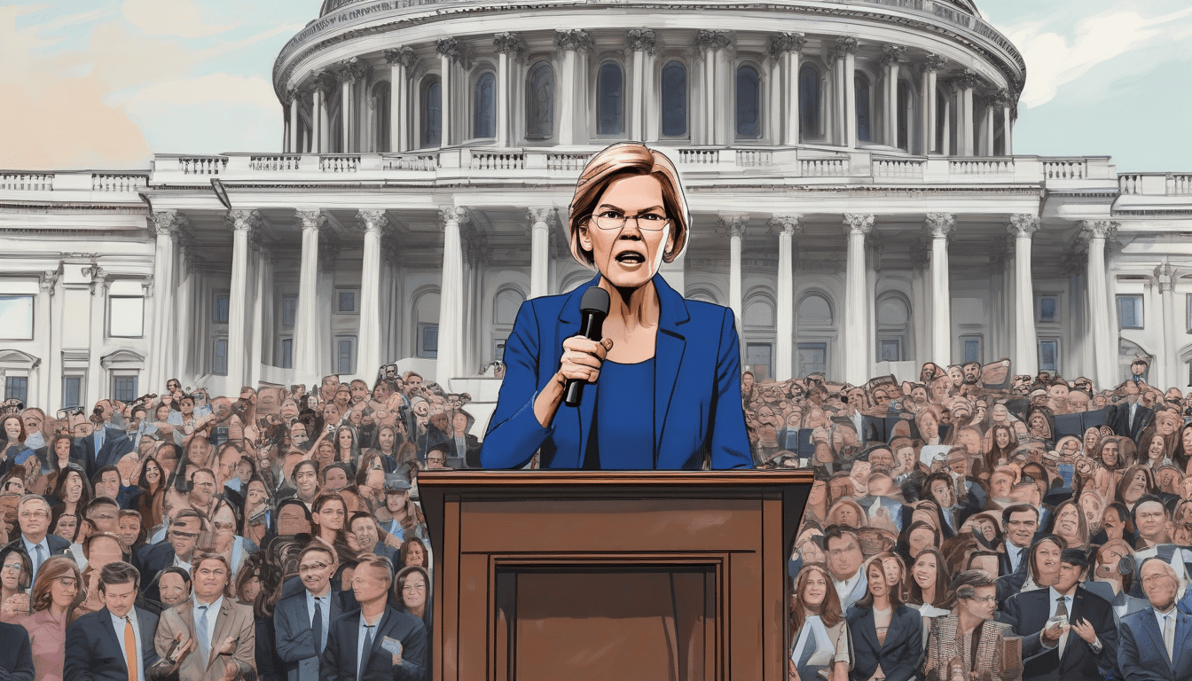 Warren Urges Freeze on World Liberty Bank Bid Over Trump Ties